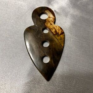 JASPER STONE PENDANT ON LEATHER CORD